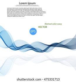 Abstract vector background, color transparent waved lines for brochure, website, flyer design.