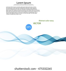 Abstract vector background, color transparent waved lines for brochure, website, flyer design.