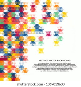 abstract vector background. color triangle pattern