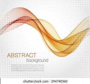 Abstract vector background with color waves