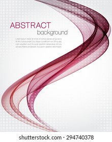 Abstract vector background with color waves