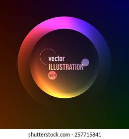 Abstract vector background of colored circles