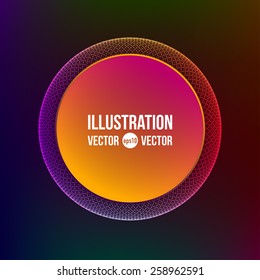 Abstract vector background of colored circles