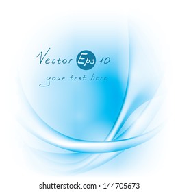 Abstract vector background with colored lines and waves