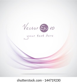 Abstract vector background with colored lines and waves