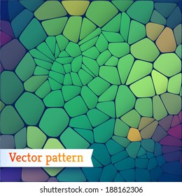 Abstract vector background of colored polygons. 