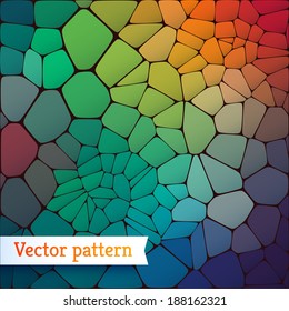 Abstract vector background of colored polygons. 