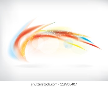Abstract vector background with colored wave
