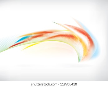 Abstract vector background with colored wave