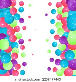 
Abstract vector background of colorful balloons. Decor element.