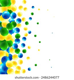 Abstract vector background of colorful balloons. Decor element.