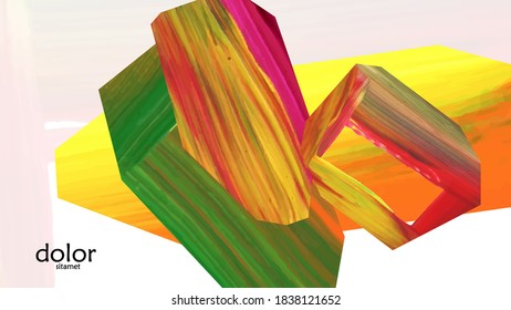 Resumen de fondo vectorial con coloridas formas acrílicas brillantes texturadas. Plantilla de diseño de portada artística. Papel pintado de pintura digital con dibujos a mano. Diseño universal con elementos de trazo de pincel.
