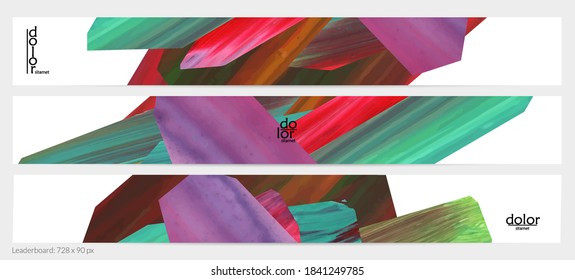 Resumen de fondo vectorial con coloridas formas acrílicas brillantes texturadas. Plantilla de diseño artístico de tablero de mandos. Cartel de pintura digital de arte de collage dibujado a mano. Diseño universal con salpicadura de pincel.
