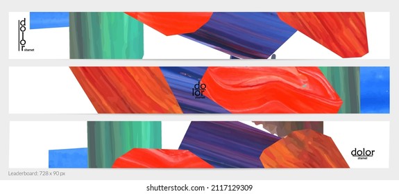 Resumen de fondo vectorial con coloridas formas acrílicas brillantes texturadas. Plantilla de diseño artístico de tablero de mandos. Cartel de pintura digital de arte de collage dibujado a mano. Diseño universal con salpicadura de pincel.