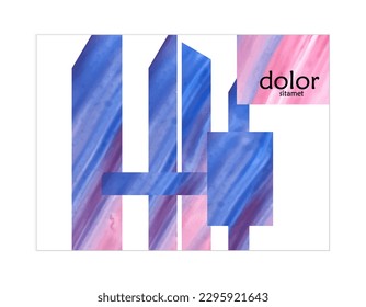 Abstract vector background with colorful bright acrylic textured shapes. Artistic poster design template. Collage art. Digitally painted paper rectangles overlap on white. Constriction paper banner.