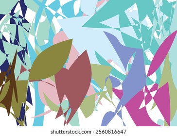 Abstract vector background with colorful bright rough random grange textured shapes. Artistic poster design template.