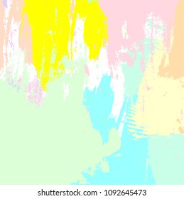 abstract vector background with colorful brush strokes. creative mellow colorful brush strokes pattern for poster, card, brochures, invitations, flyers design, invitations, card