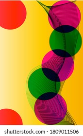 abstract vector background with colorful circles
