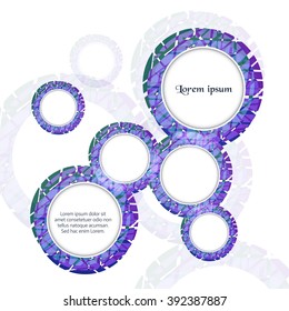 Abstract vector background with colorful circles