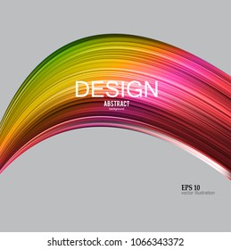 Abstract vector background. Colorful  curve image for screen, background. Design  for electronic device