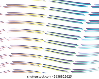 Abstract Vector Background With Colorful Curved Lines. Isolated Background.	

