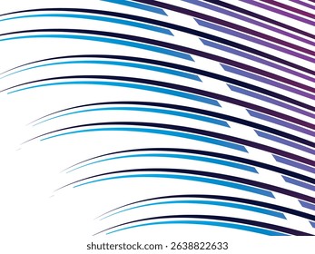 Abstract Vector Background With Colorful Curved Lines. Isolated Background.	
