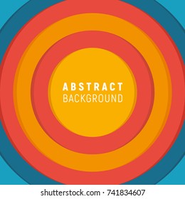 Abstract vector background. Colorful cut out layers with place for your text in the middle. Great base for poster, cover or banner. 