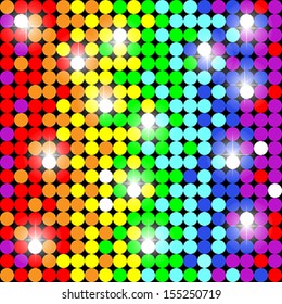 Abstract Vector Background with colorful dots. Seamless pattern 