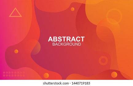 Abstract vector background. Colorful geometric background. Abstract fluid shapes composition. Trendy and modern gradient background color.  Cool background design for posters. Vector illustration