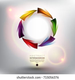 Abstract vector background. Colorful geometric background. Logo design element. Can be used for poster, brochure, flyer and advertisement material. Vector illustration. Eps10.