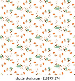 Abstract vector background. Colorful halftone illustration pattern