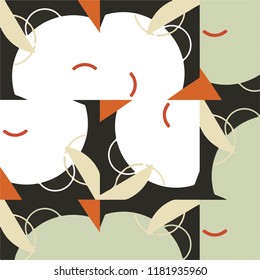 Abstract vector background. Colorful halftone illustration pattern