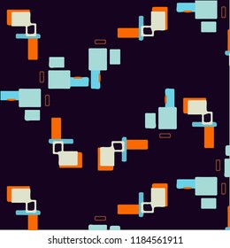 Abstract vector background. Colorful halftone illustration pattern