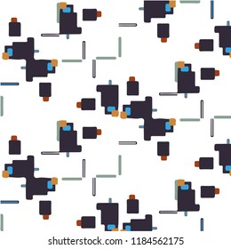 Abstract vector background. Colorful halftone illustration pattern