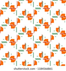 Abstract vector background. Colorful halftone illustration pattern