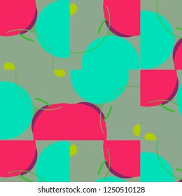 Abstract vector background. Colorful halftone illustration pattern