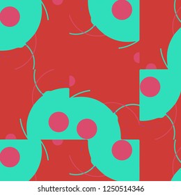 Abstract vector background. Colorful halftone illustration pattern