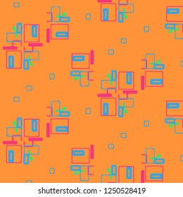 Abstract vector background. Colorful halftone illustration pattern