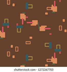 Abstract vector background. Colorful halftone illustration pattern