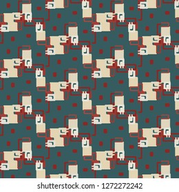Abstract vector background. Colorful halftone illustration pattern