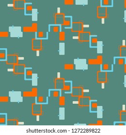 Abstract vector background. Colorful halftone illustration pattern