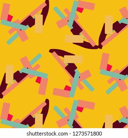 Abstract vector background. Colorful halftone illustration pattern