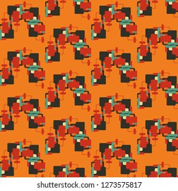 Abstract vector background. Colorful halftone illustration pattern