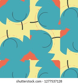 Abstract vector background. Colorful halftone illustration pattern