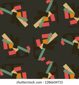 Abstract vector background. Colorful halftone illustration pattern