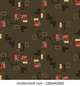 Abstract vector background. Colorful halftone illustration pattern