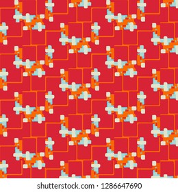 Abstract vector background. Colorful halftone illustration pattern
