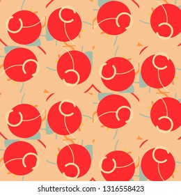 Abstract vector background. Colorful halftone illustration pattern