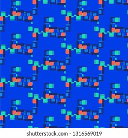 Abstract vector background. Colorful halftone illustration pattern