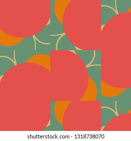 Abstract vector background. Colorful halftone illustration pattern